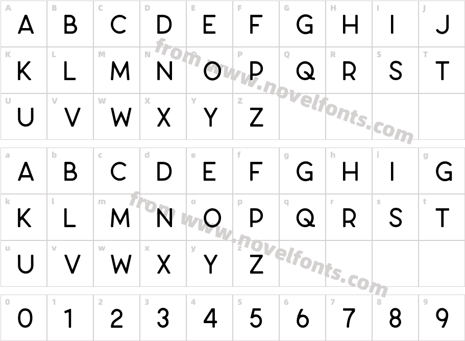Enriq MediumCharacter Map