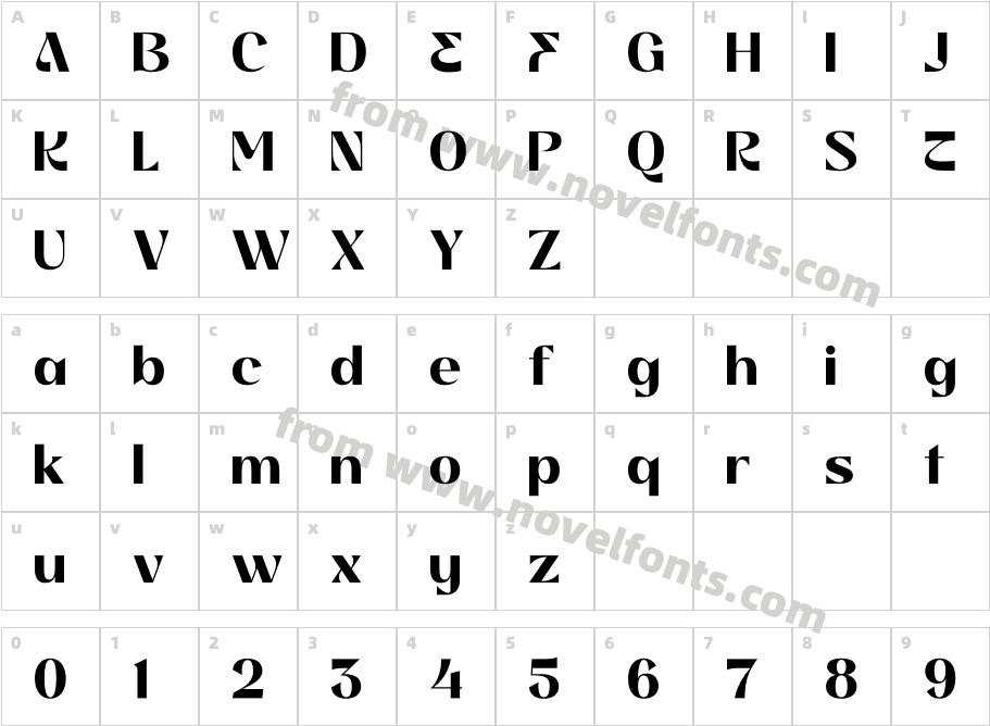 EpstonikCharacter Map