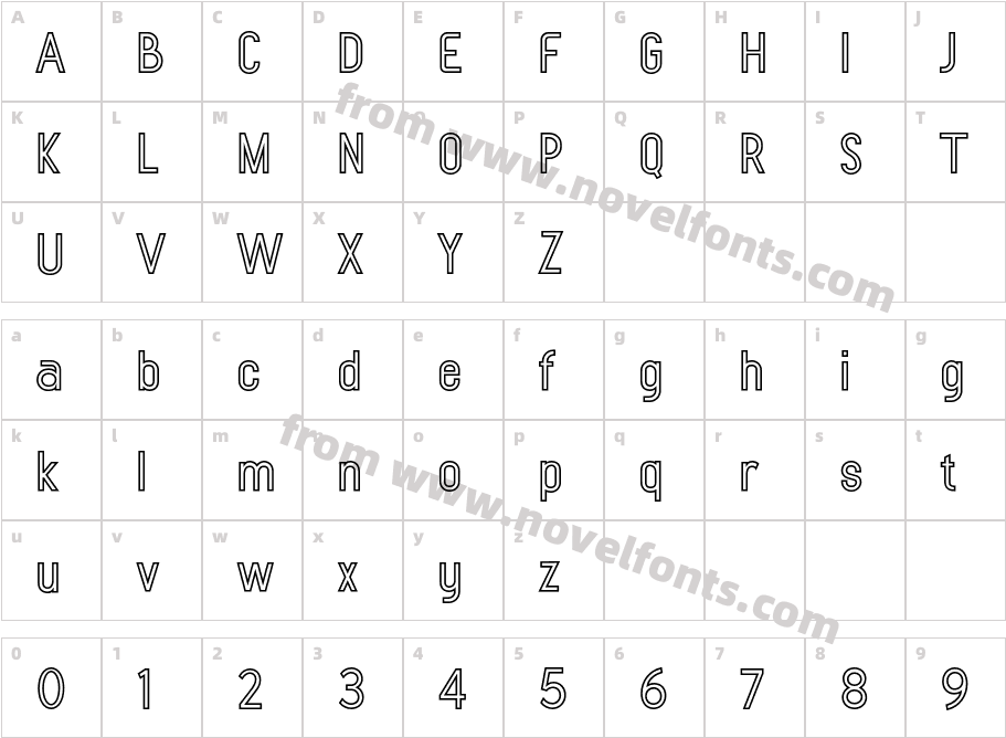Equivolition OutlineCharacter Map