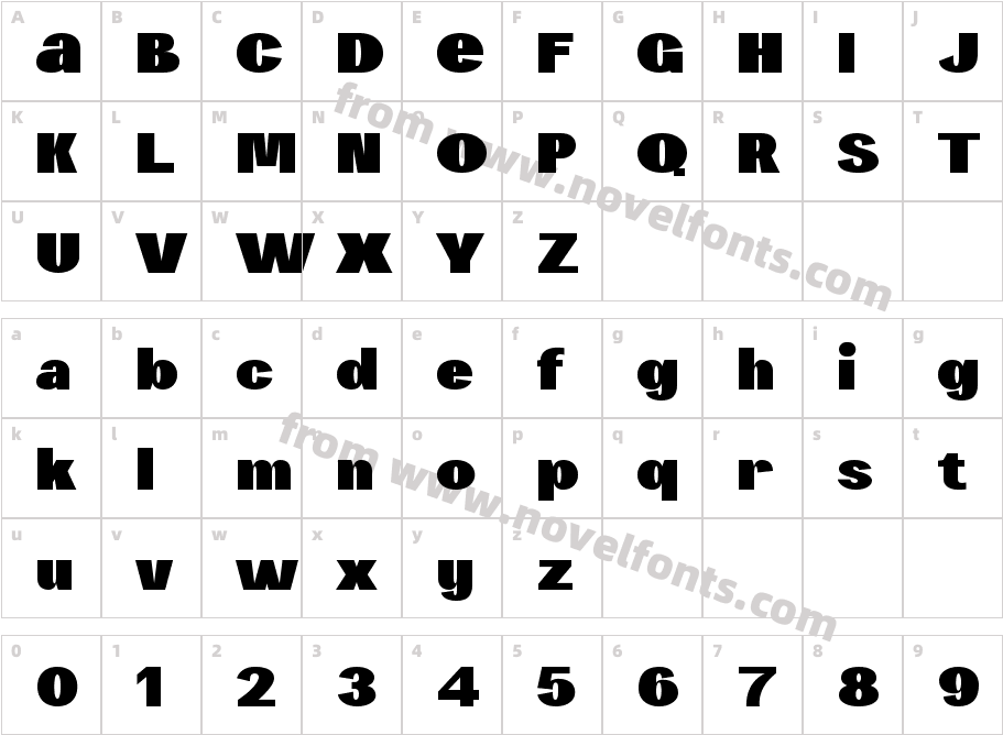 Erakoni RegularCharacter Map