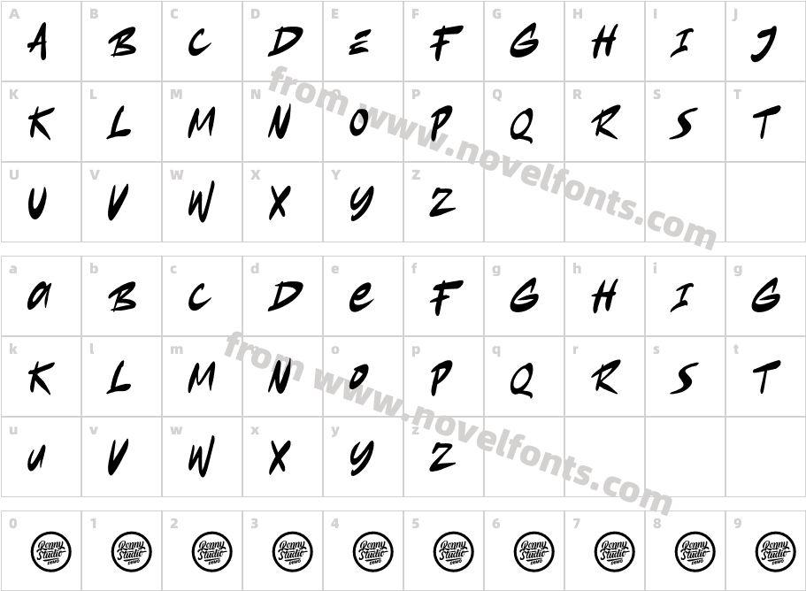 EramoreDEMO RegularCharacter Map