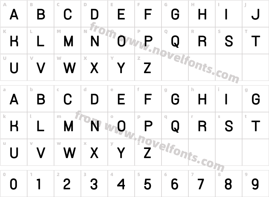 Esentika RegularCharacter Map