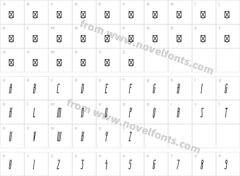 Essenziale Demo Slab Bold ItalicCharacter Map