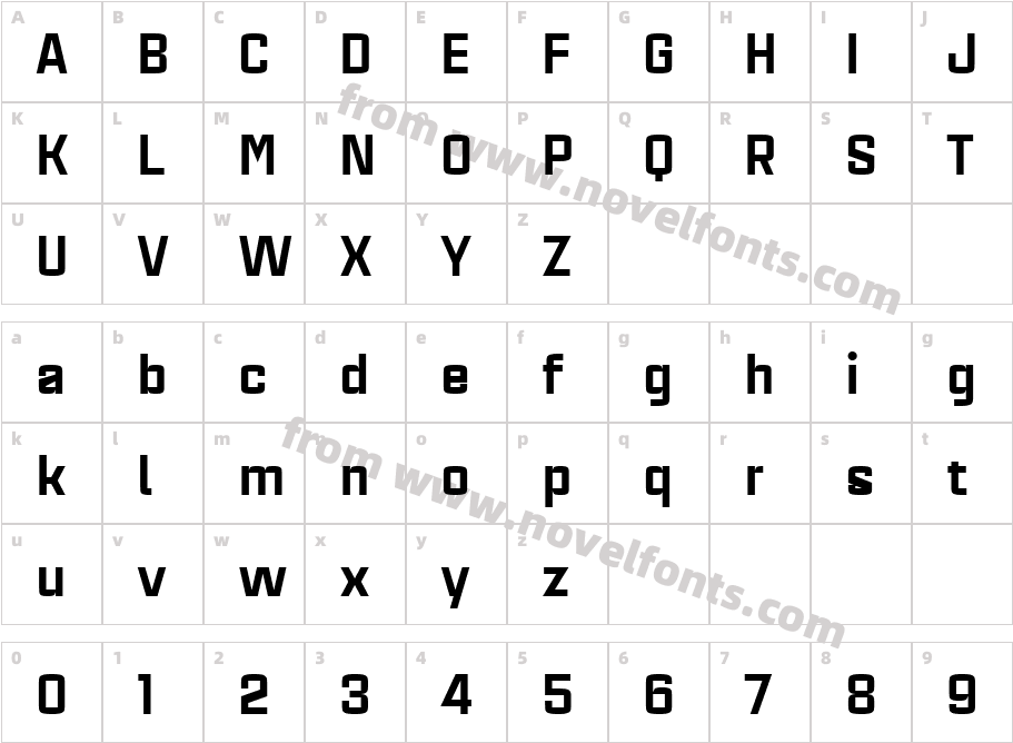 Estricta BlackCharacter Map