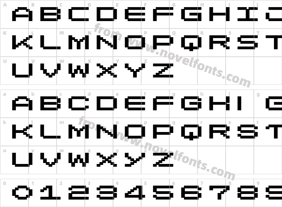 LomoWallPixel LT Std 50Character Map