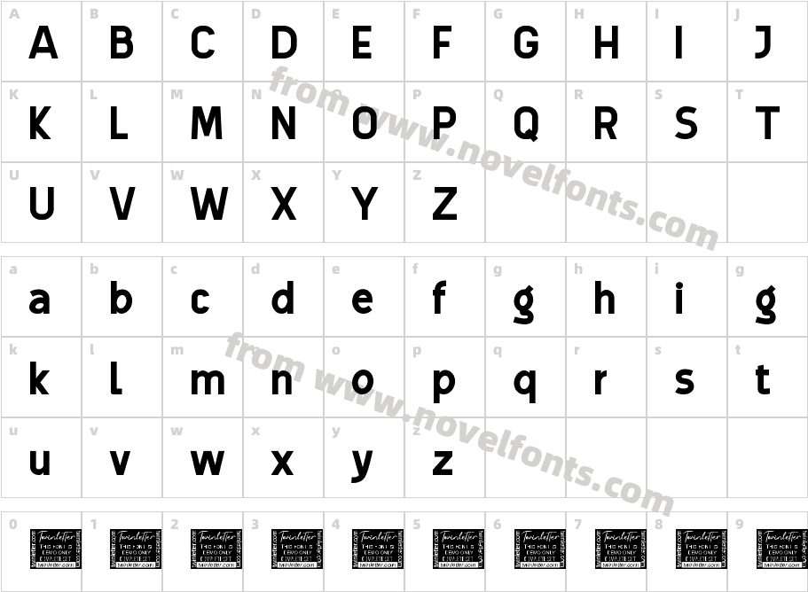 Estung Personal UseCharacter Map