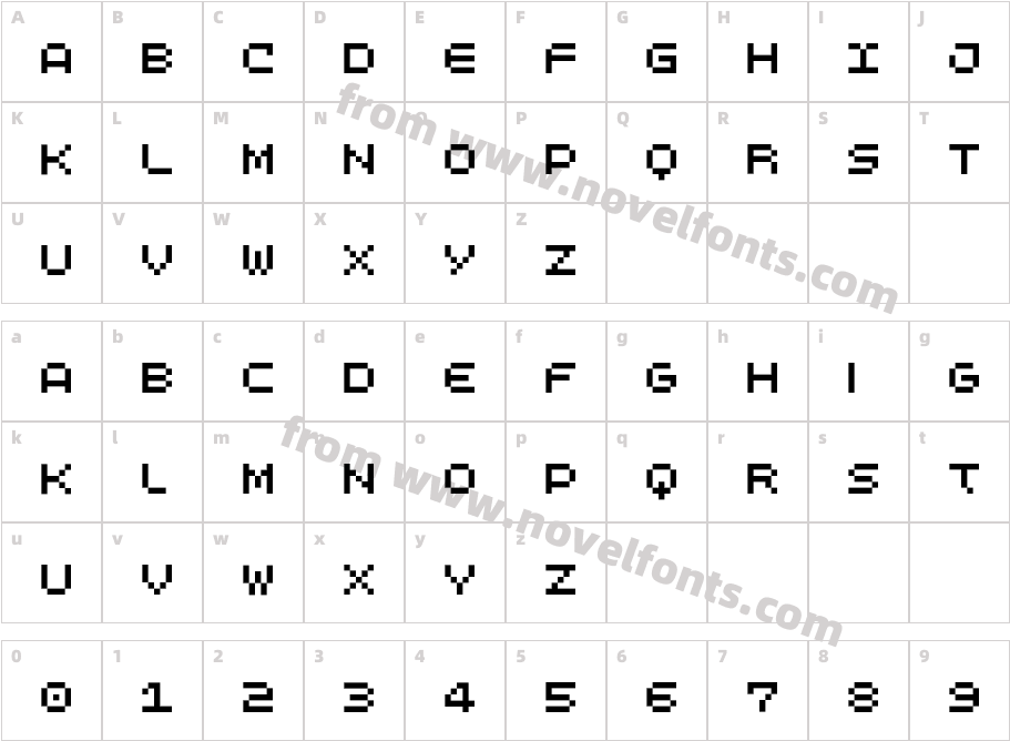 LomoWebPixel LT Std 5Character Map