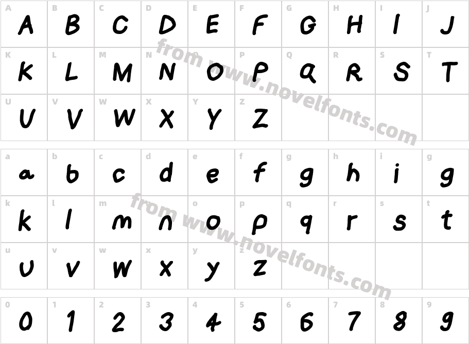 Loogie Hawk ObliqueCharacter Map