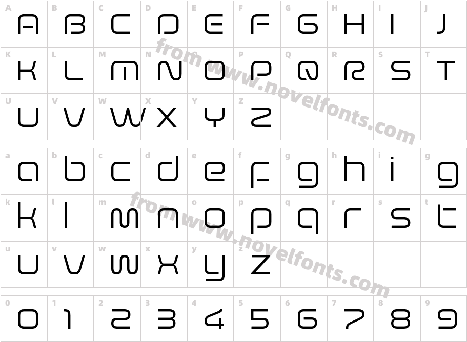 EvolverVF Light LightCharacter Map