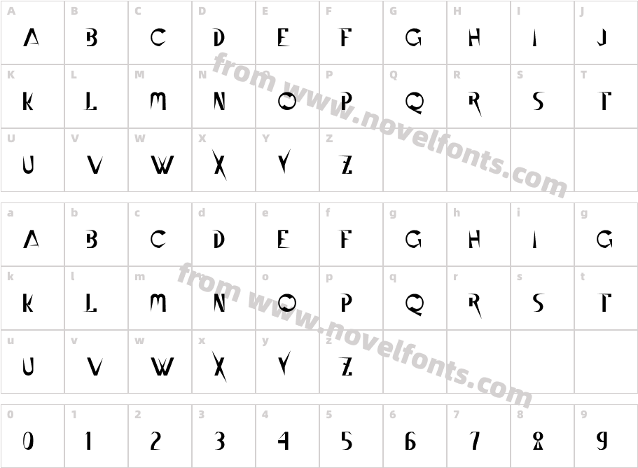 Extra Breaker RegularCharacter Map