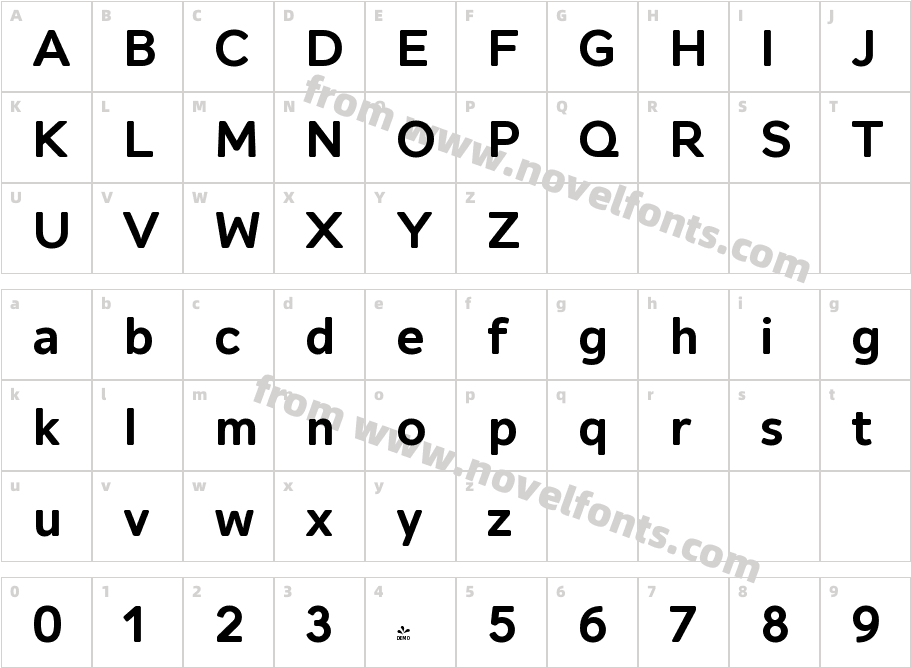 FSP DEMO Alleyn Pro Regular BoldCharacter Map