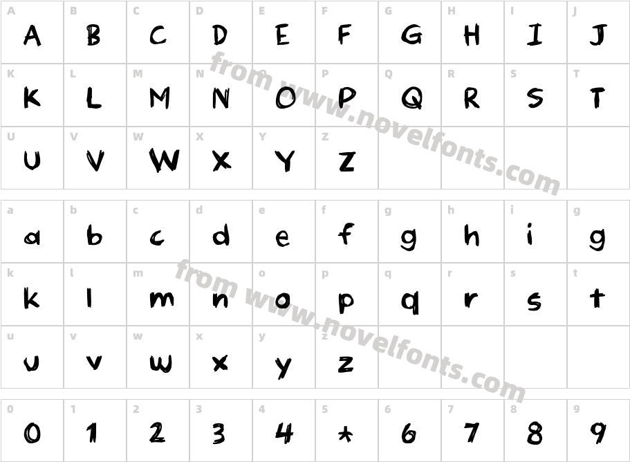 Loppemarked 3 DEMO RegularCharacter Map