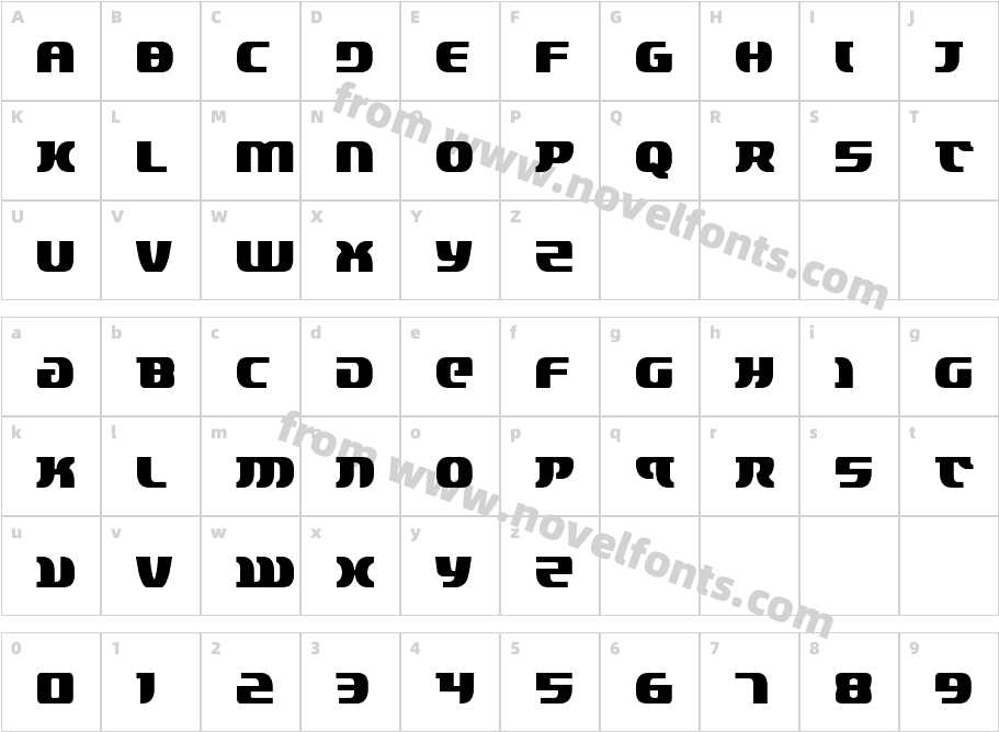 Lord of the Sith CondensedCharacter Map