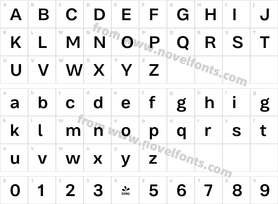 FSP DEMO Bruta Pro Regular Semibold RegularCharacter Map