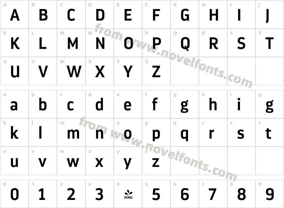 FSP DEMO Darwin Pro Semibold RegularCharacter Map