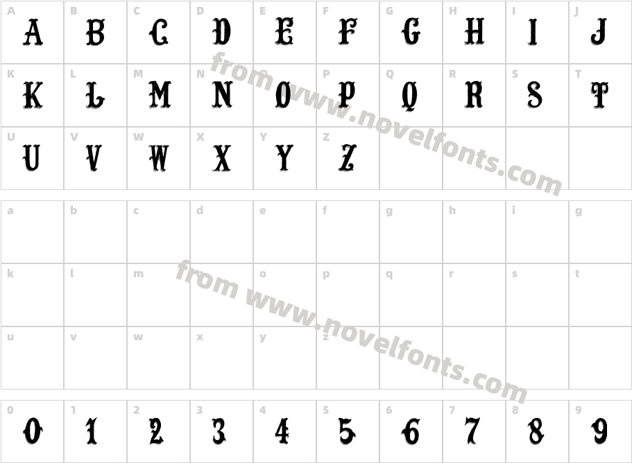 Lost SaloonCharacter Map