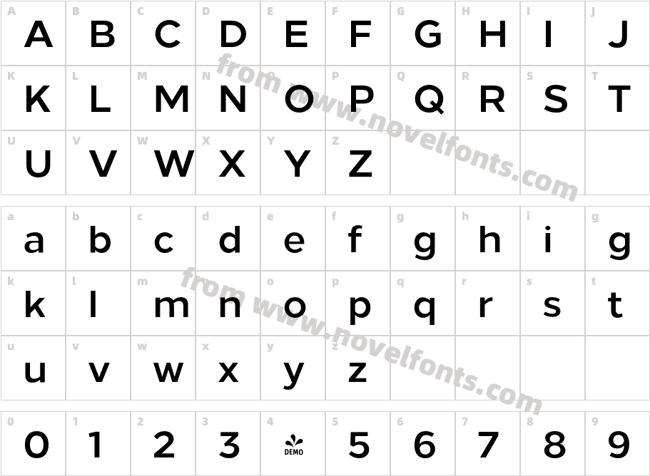 FSP DEMO Loew Bold RegularCharacter Map