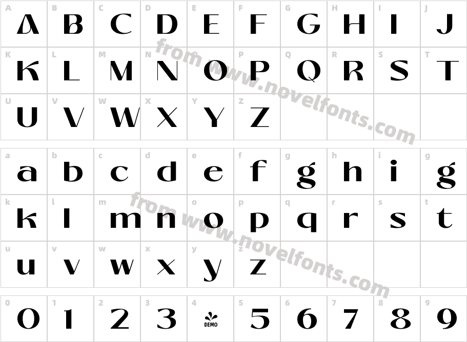 FSP DEMO Mango Style Bold RegularCharacter Map