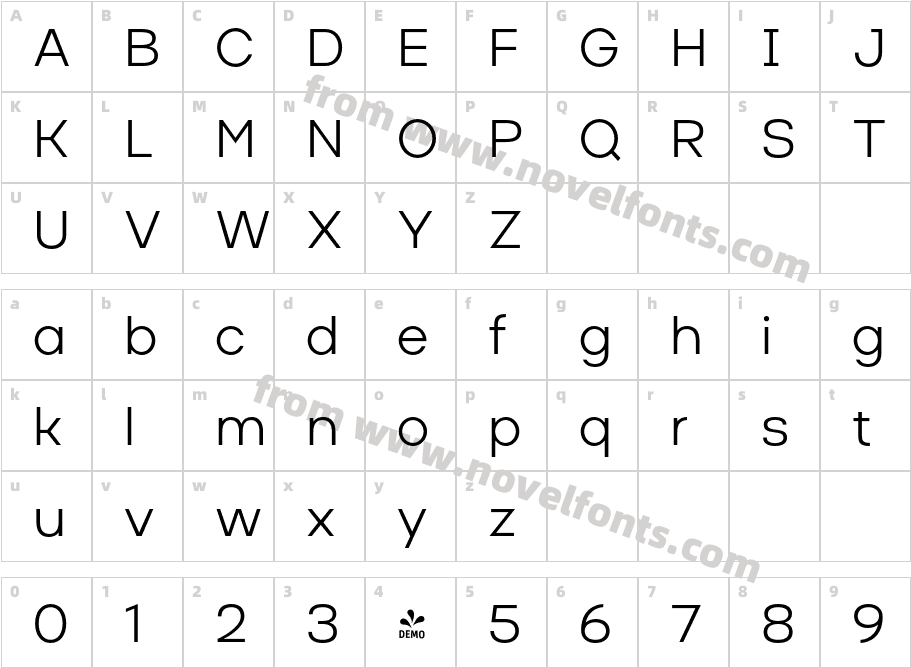 FSP DEMO Masiva Regular RegularCharacter Map