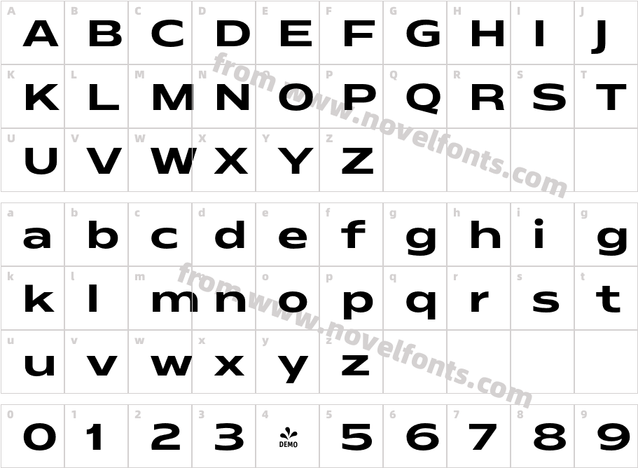 FSP DEMO Matrice Bold BoldCharacter Map