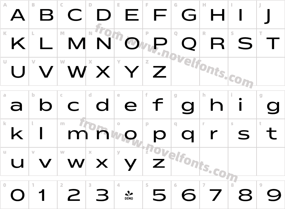 FSP DEMO Matrice Medium RegularCharacter Map