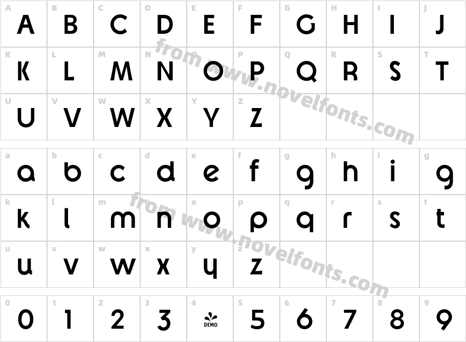 FSP DEMO Reost Semibold RegularCharacter Map