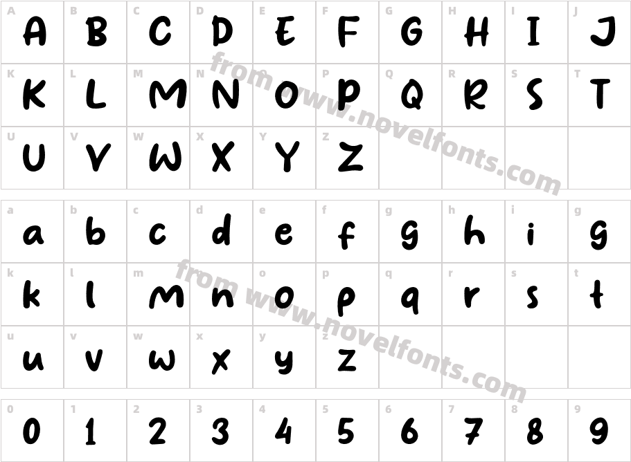 Love Amour BlankCharacter Map