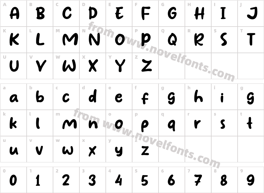 Love Amour BlankCharacter Map