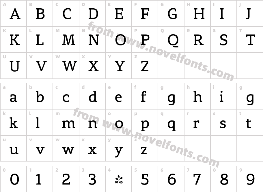 FSP DEMO Stropha Regular RegularCharacter Map