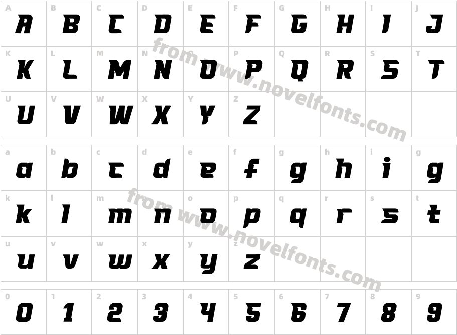 FORMULAA RegularCharacter Map