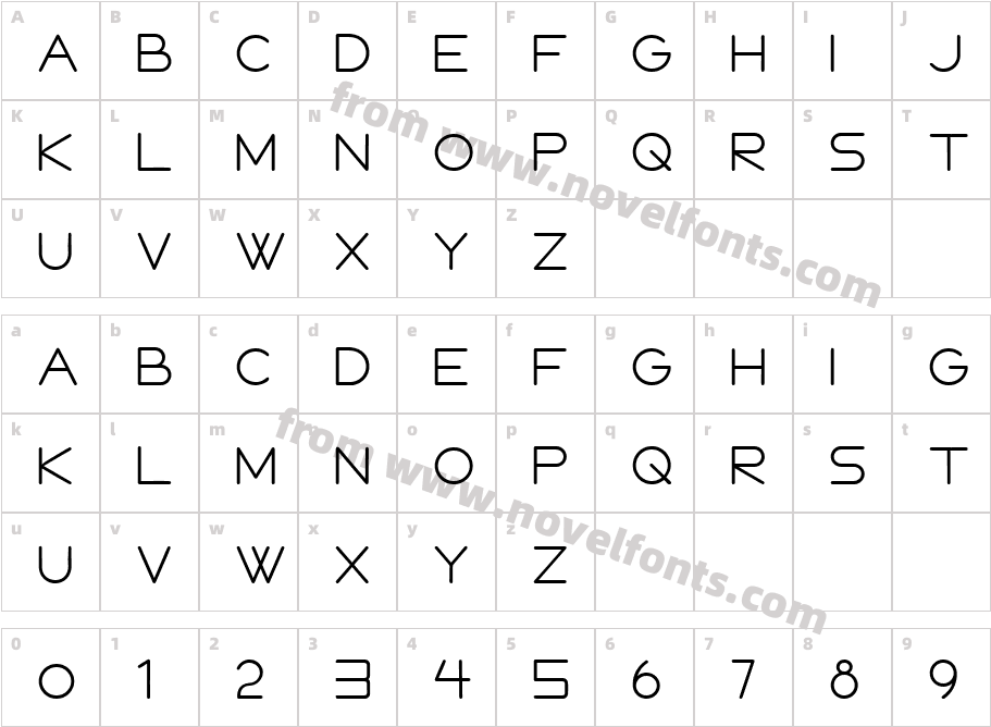 FOXUS BOLDCharacter Map