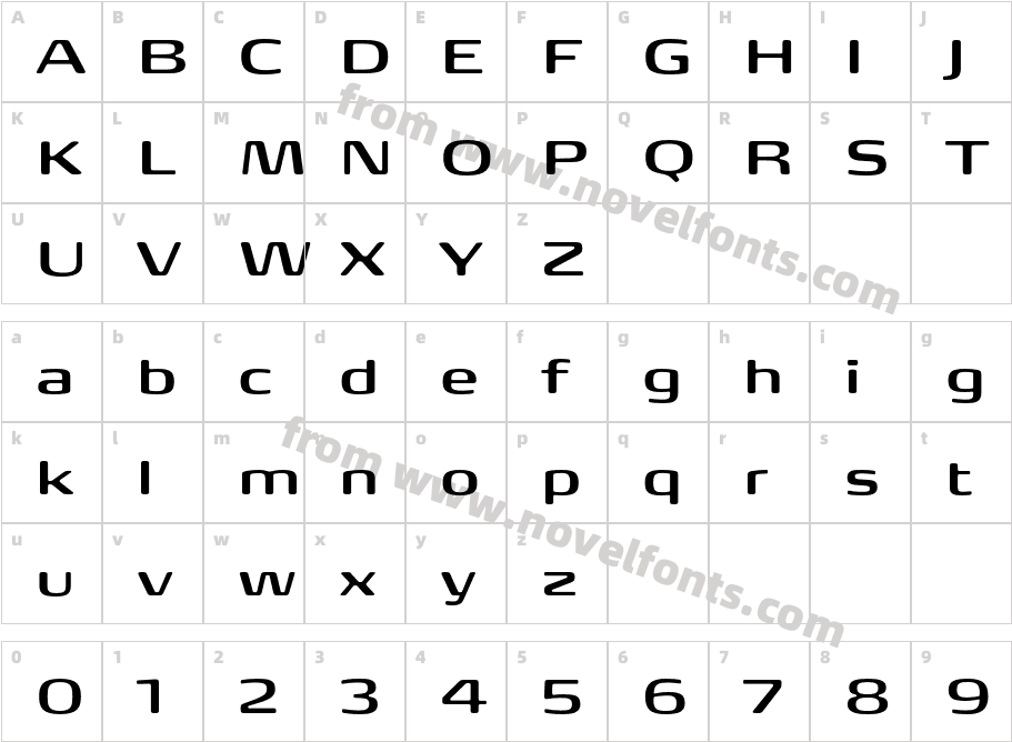 FP Head Pro MediumCharacter Map