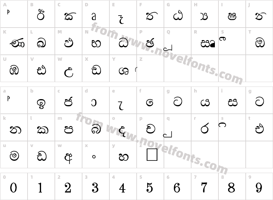 FS Manel bold.Character Map