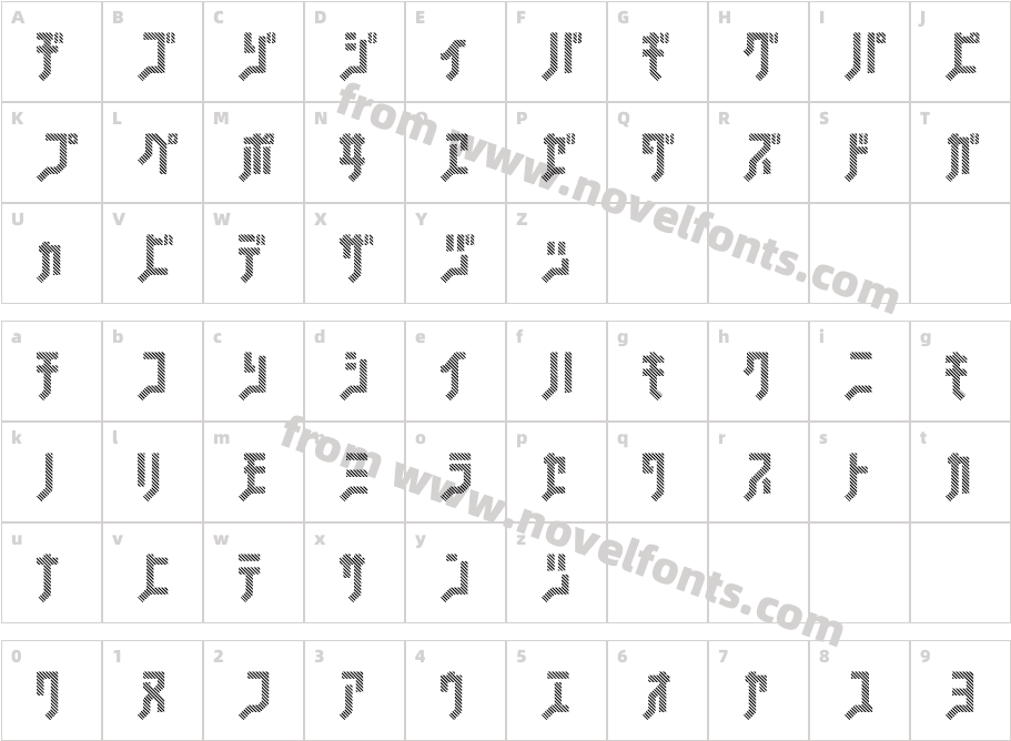 FSB08 Klangstripe KtCharacter Map