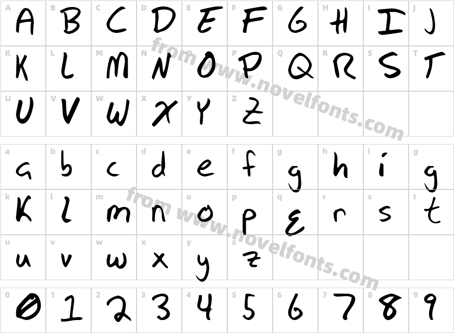 FSO silver notesCharacter Map
