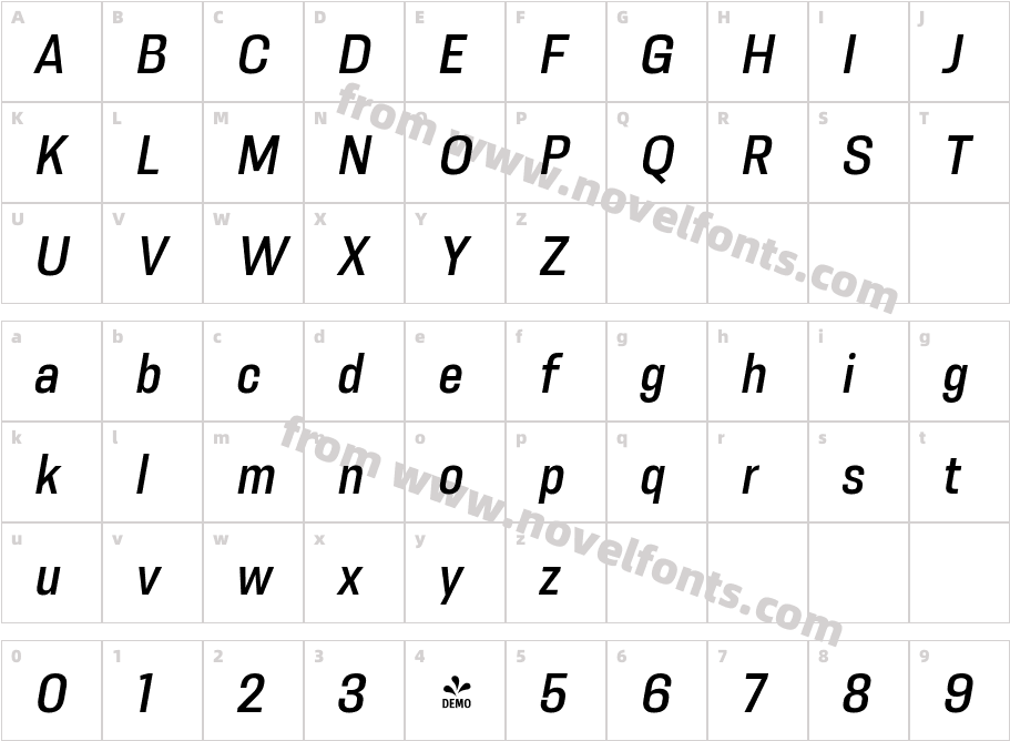 FSP DEMO - Rslv Sns Smbld Nrw tCharacter Map