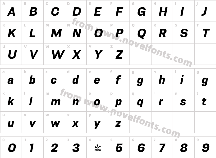 FSP DEMO - Rslv Sns Smbld tCharacter Map