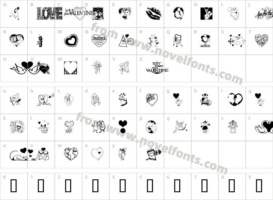 LovePoisionCharacter Map