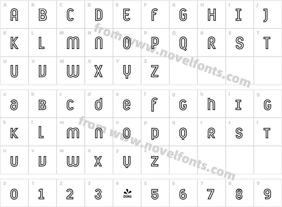 FSP DEMO Ambule Outline RegularCharacter Map