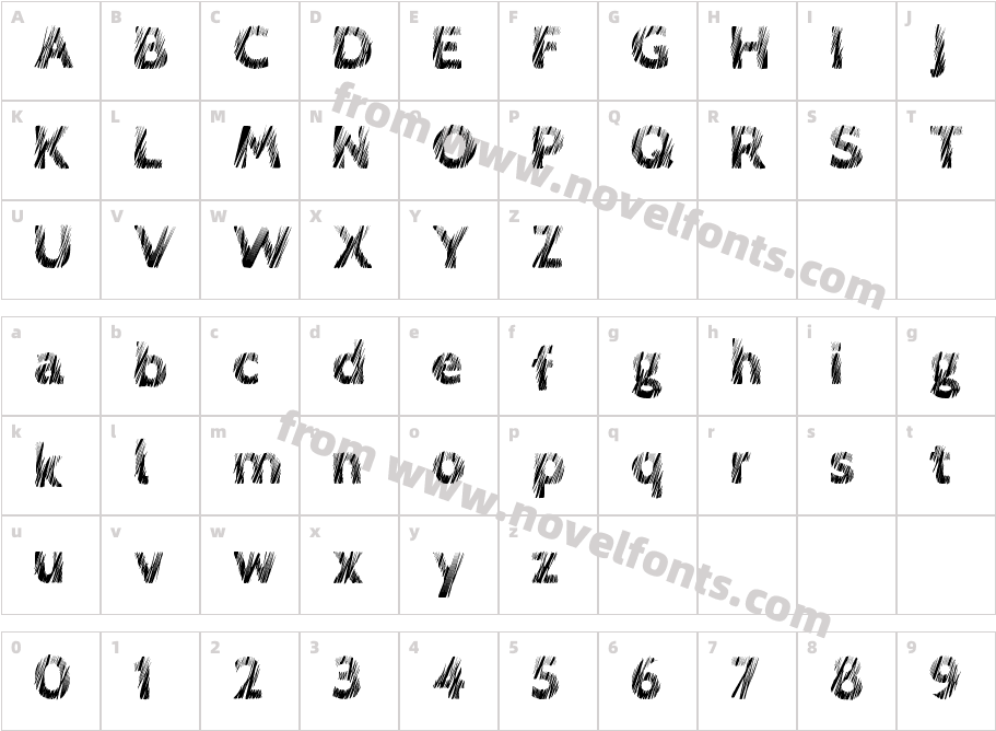 LoveScratchCharacter Map