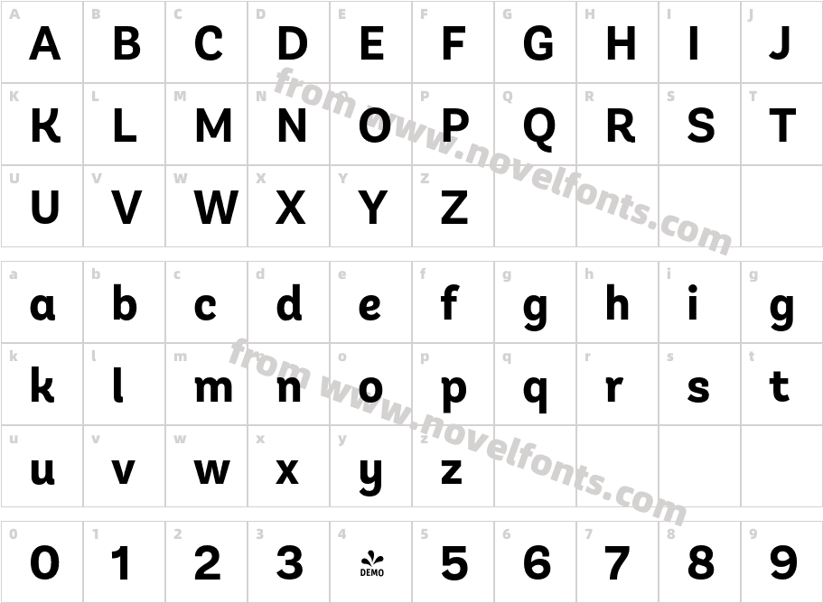 FSP DEMO Andes Neue Alt 3 Bold RegularCharacter Map