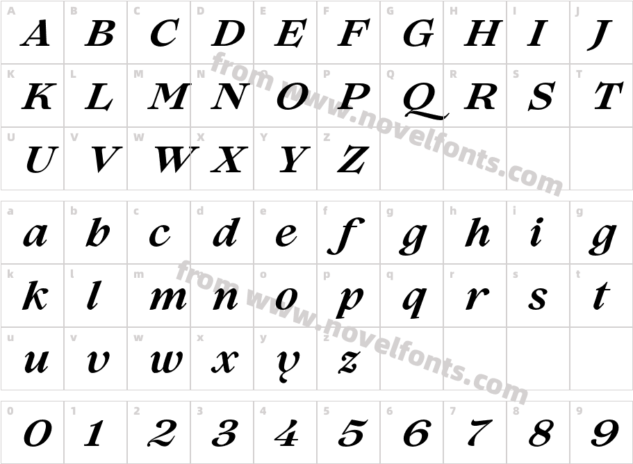 Lovelace TextCharacter Map