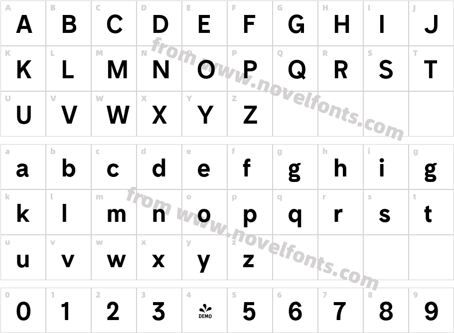 FSP DEMO Compita BoldCharacter Map