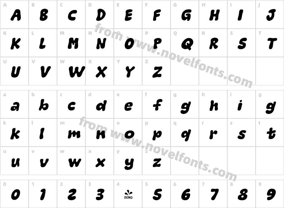 FSP DEMO Funkadelity ItalicCharacter Map