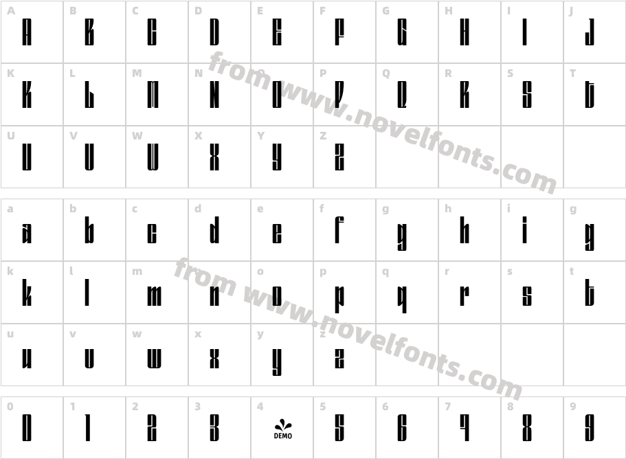 FSP DEMO Gokan Ext Lt RegularCharacter Map