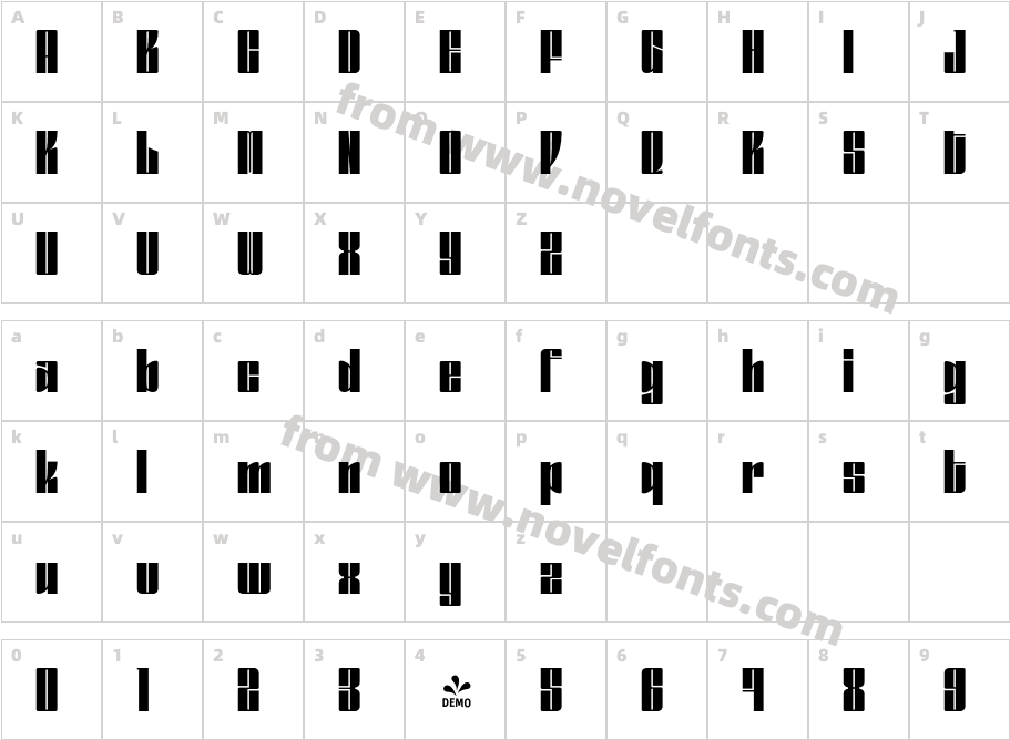 FSP DEMO Gokan RegularCharacter Map