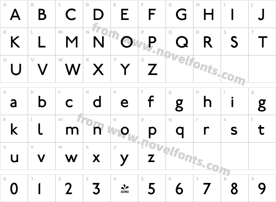 FSP DEMO P22 UndergroundCE Medium RegularCharacter Map