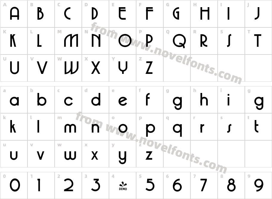 FSP DEMO PNA Mirona Bold RegularCharacter Map