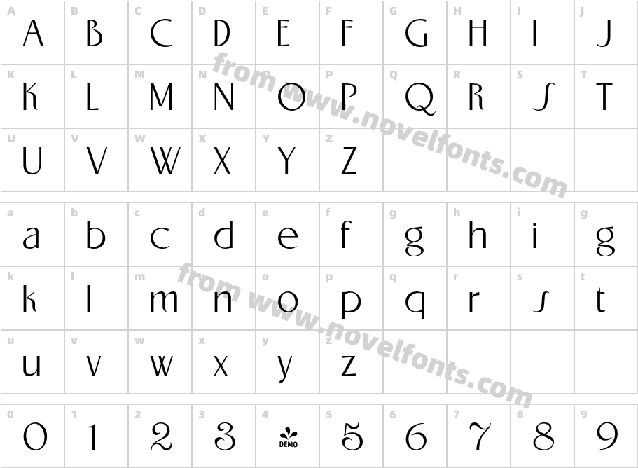 FSP DEMO PNA Protesa Light RegularCharacter Map