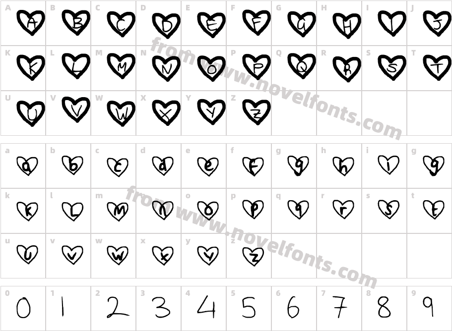 Loving you is another story.Character Map